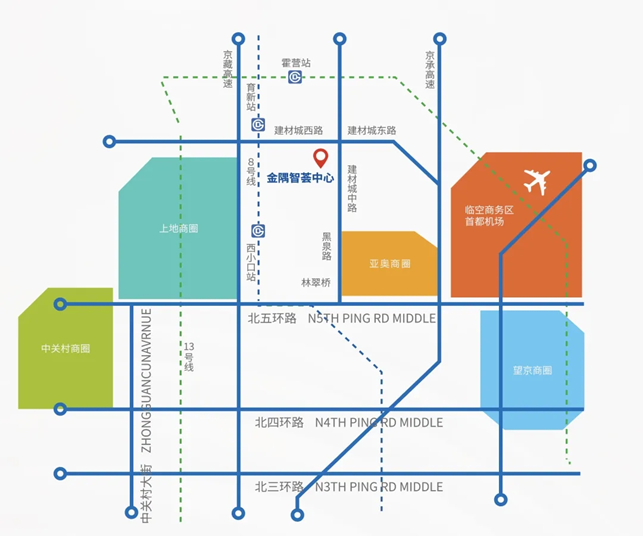 金隅智荟中心区位示意图